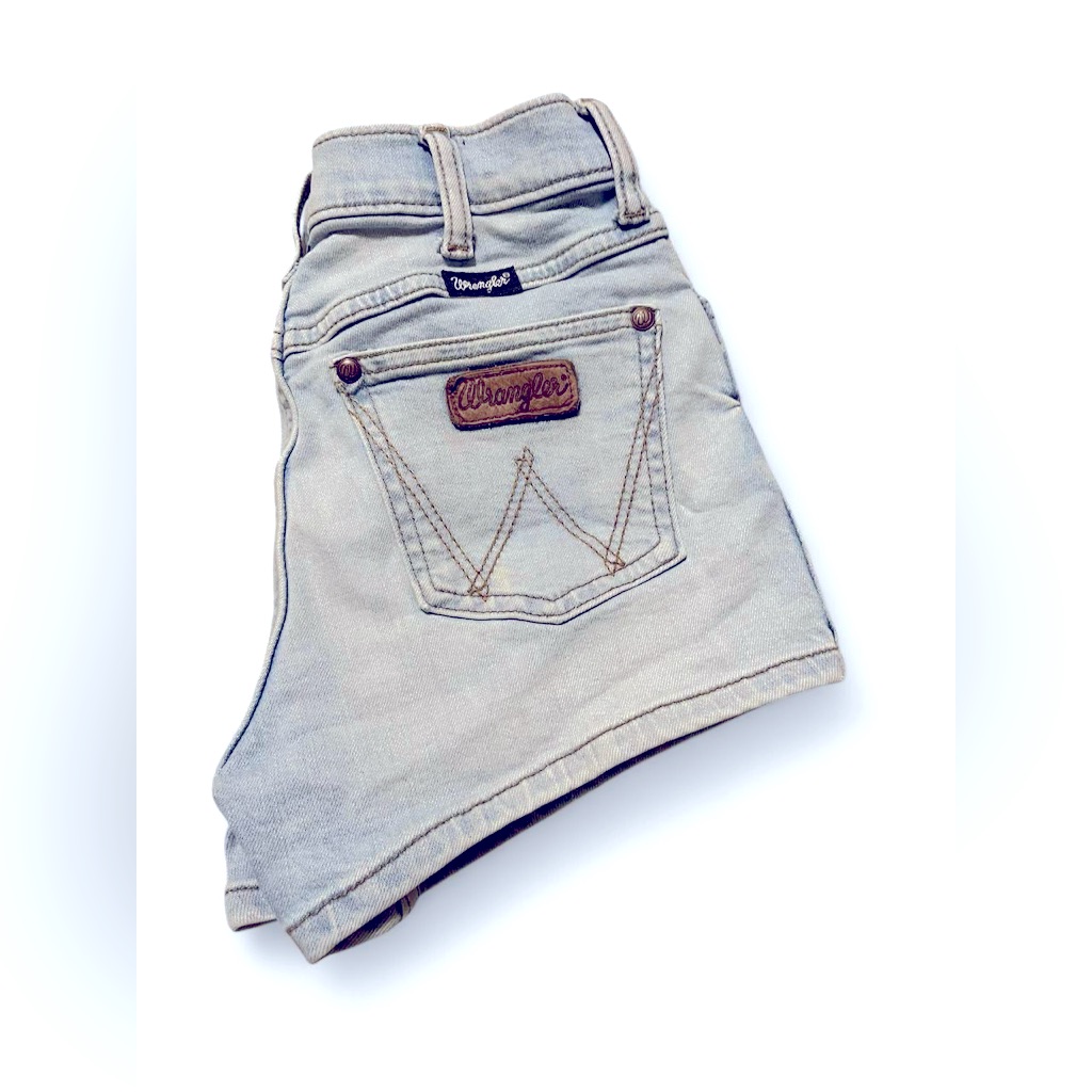 Wrangler Light Blue Denim Shorts